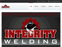 Tablet Screenshot of integritywelds.com